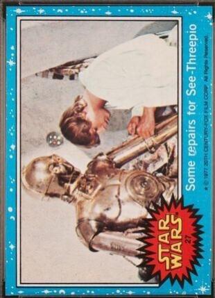 1977 Topps Some repairs for See-Threepio #27 card