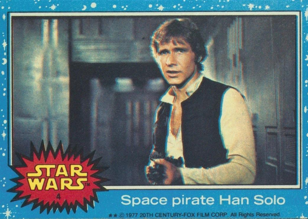 1977 Topps Space pirate Han Solo #4 card