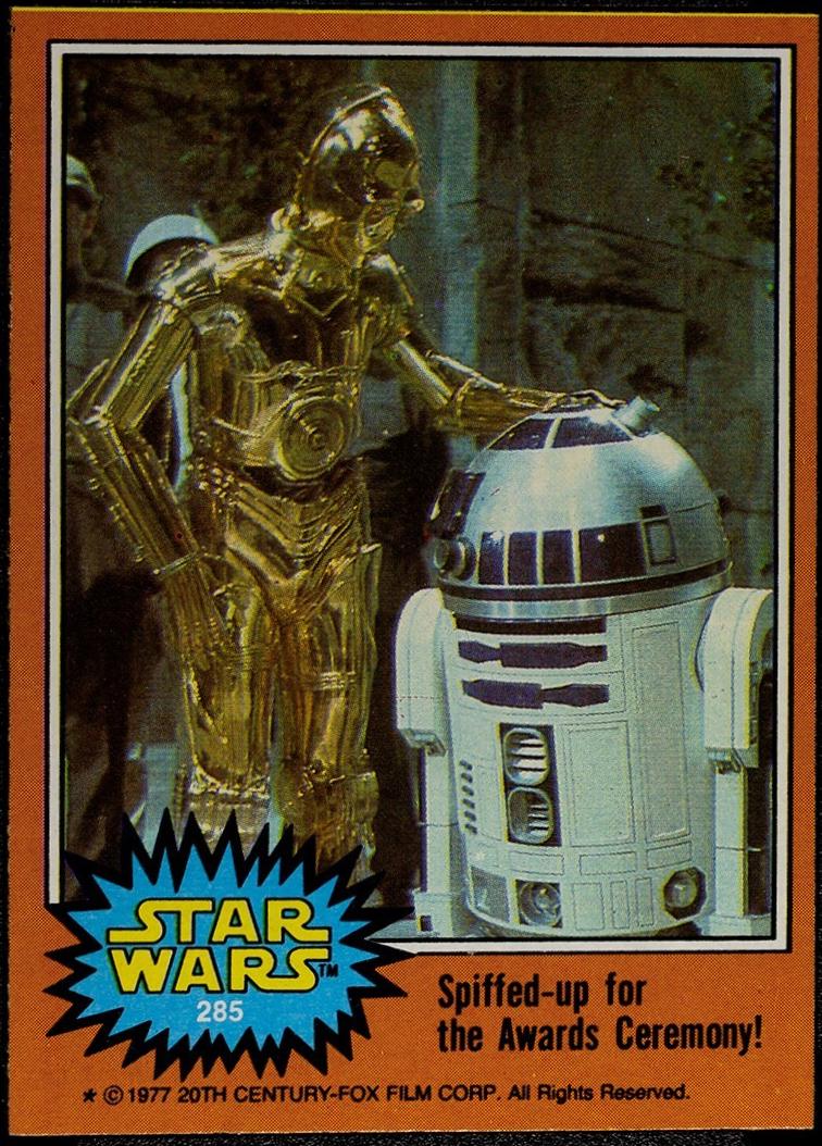 1977 Topps Spiffed-up for the Awards Ceremony! #285 card