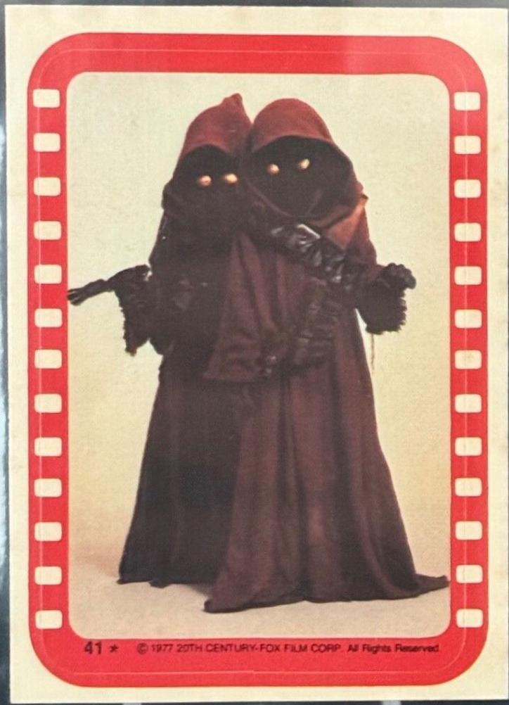 1977 Topps Stickers A pair of Jawas #41 card