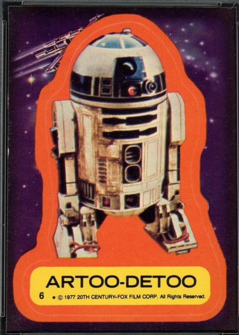 1977 Topps Stickers Artoo-Detoo #6 card