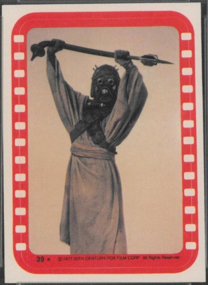 1977 Topps Stickers Creature of Tatooine #39 card