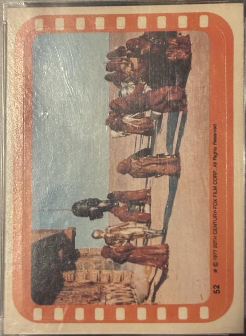 1977 Topps Stickers The Jawas ready their new merchandise #52 card