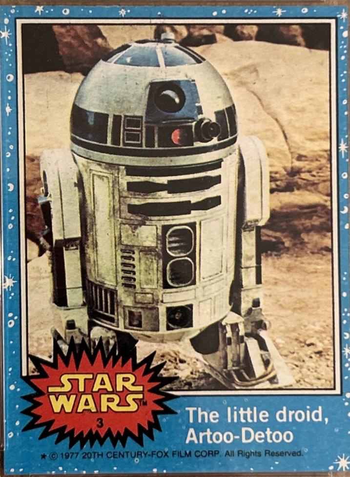1977 Topps The little droid #3 card