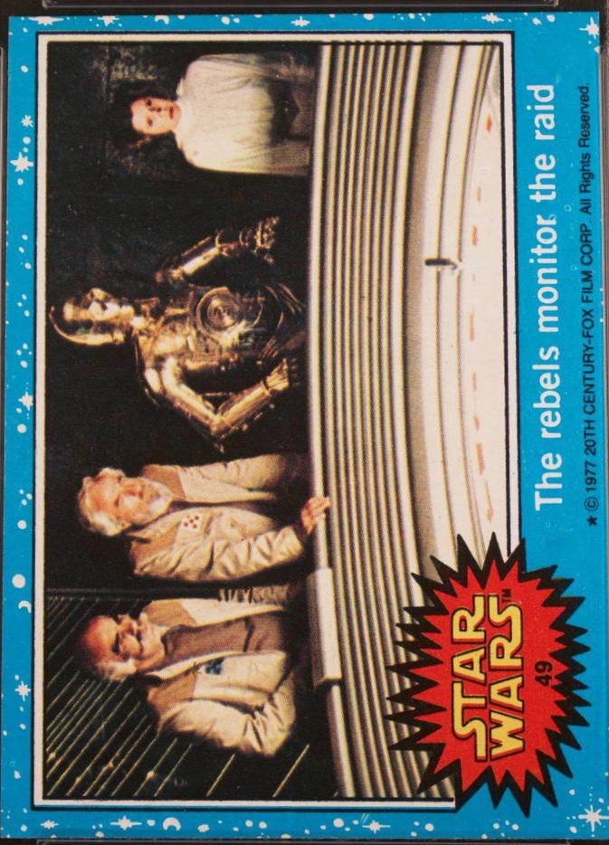 1977 Topps The rebels monitor the raid #49 card