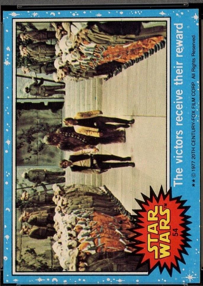 1977 Topps The victors receive their reward #54 card