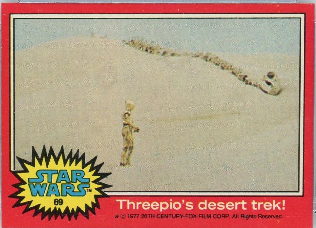 1977 Topps Threepio's desert trek! #69 card