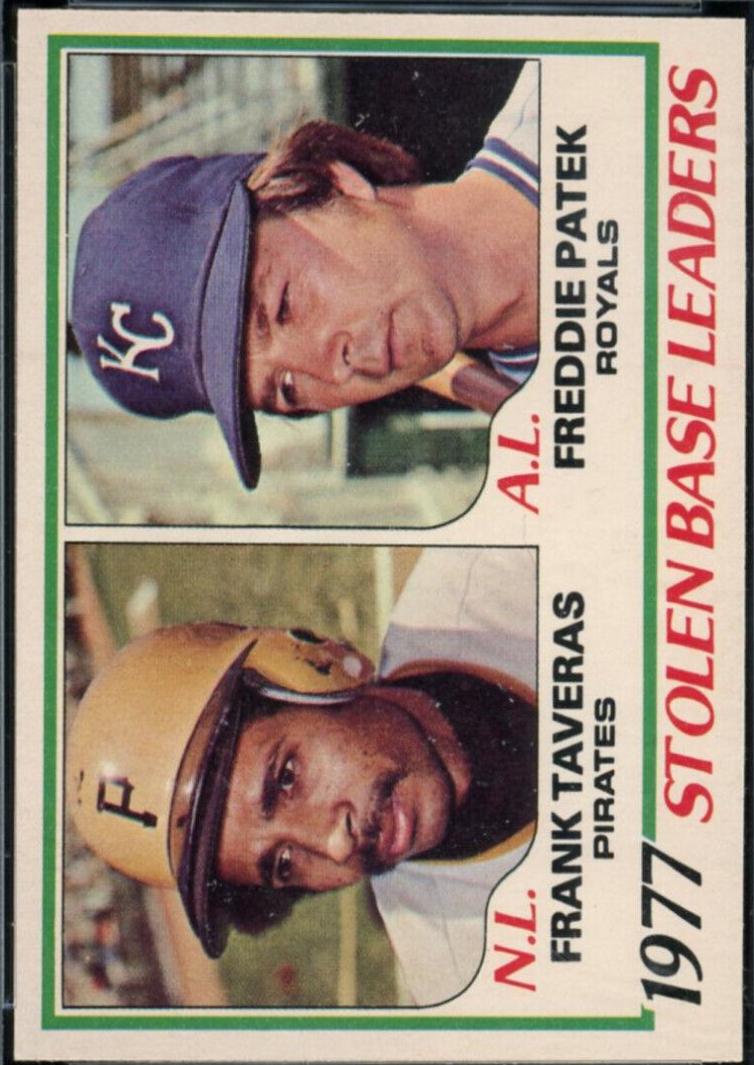 1978 O Pee Chee Stolen Base Leaders [F. Taveras, F. Patek] #4 card