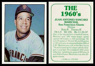 1978 TCMA the 1960's Juan Marichal #2 card