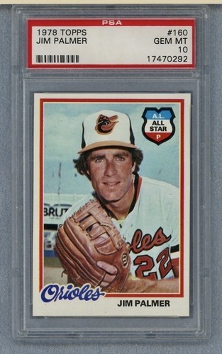 1978 Topps Jim Palmer #160 card