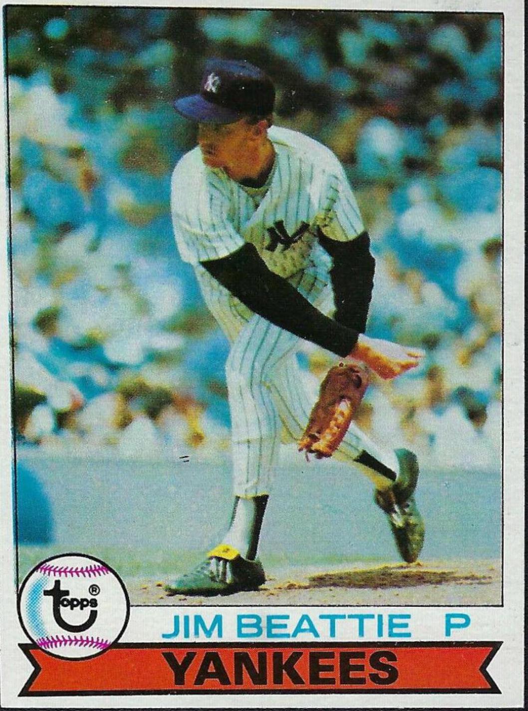 1979 Burger King Yankees Jim Beattie #7 card