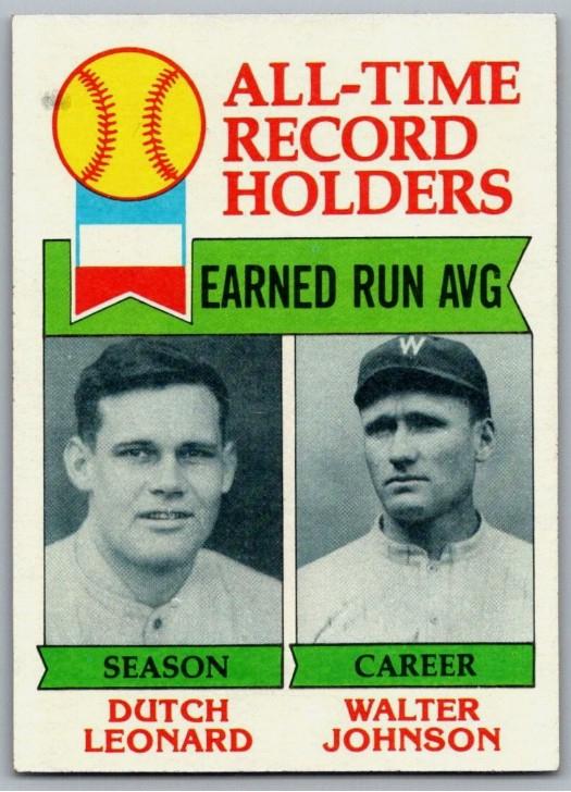 1979 Topps All Time ERA #418 card