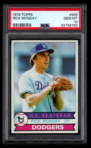 1979 Topps Rick Monday #605 card