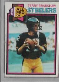 1979 Topps Terry Bradshaw [Cream Colored Back] #500 card