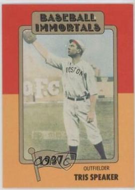 1980 Baseball Immortals Tris Speaker #11 card