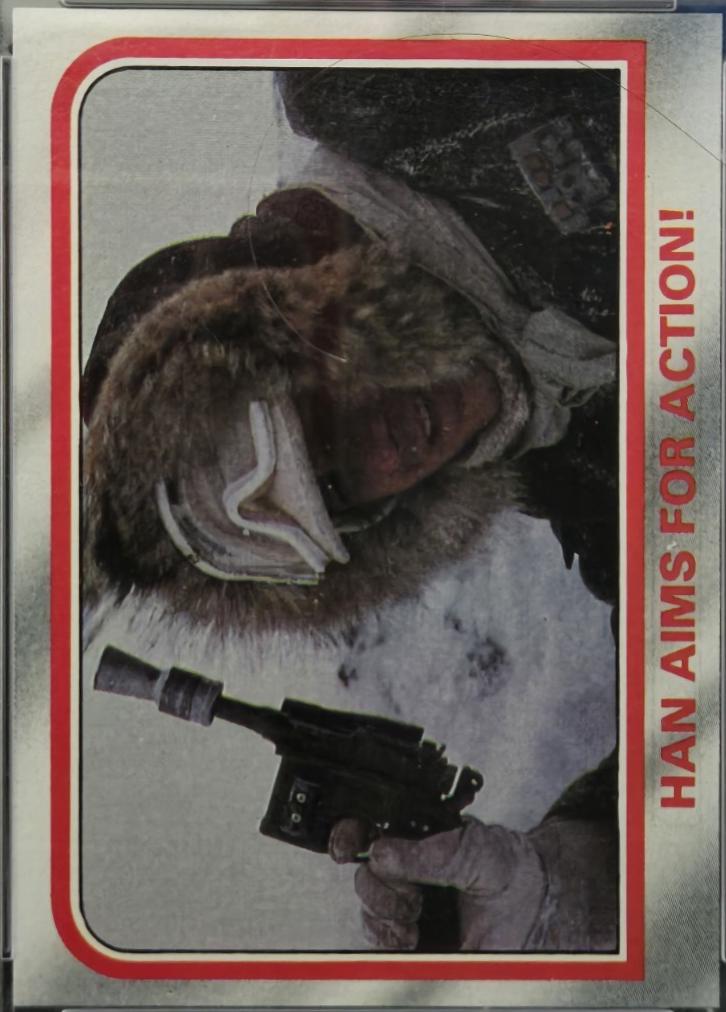 1980 : Empire Strikes Back Han Aims for Action #32 card