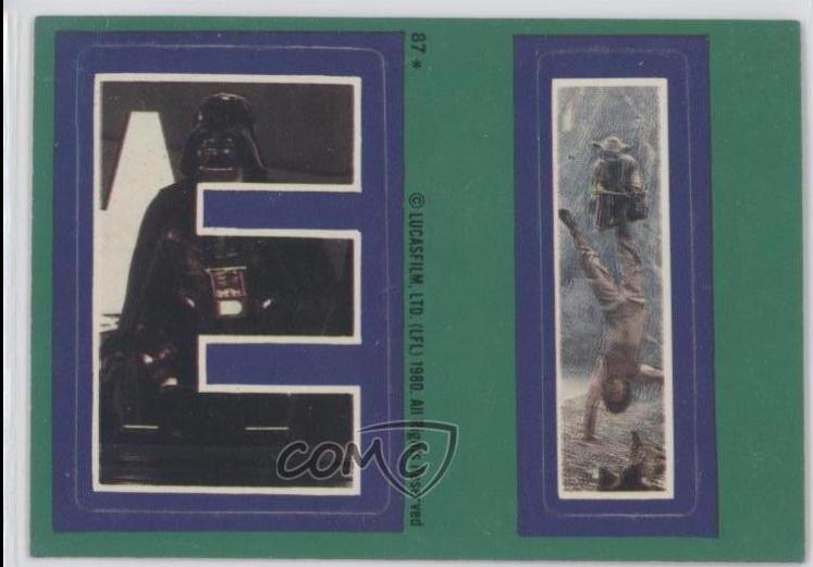 1980 : Empire Strikes Back Sticker E I #87 card