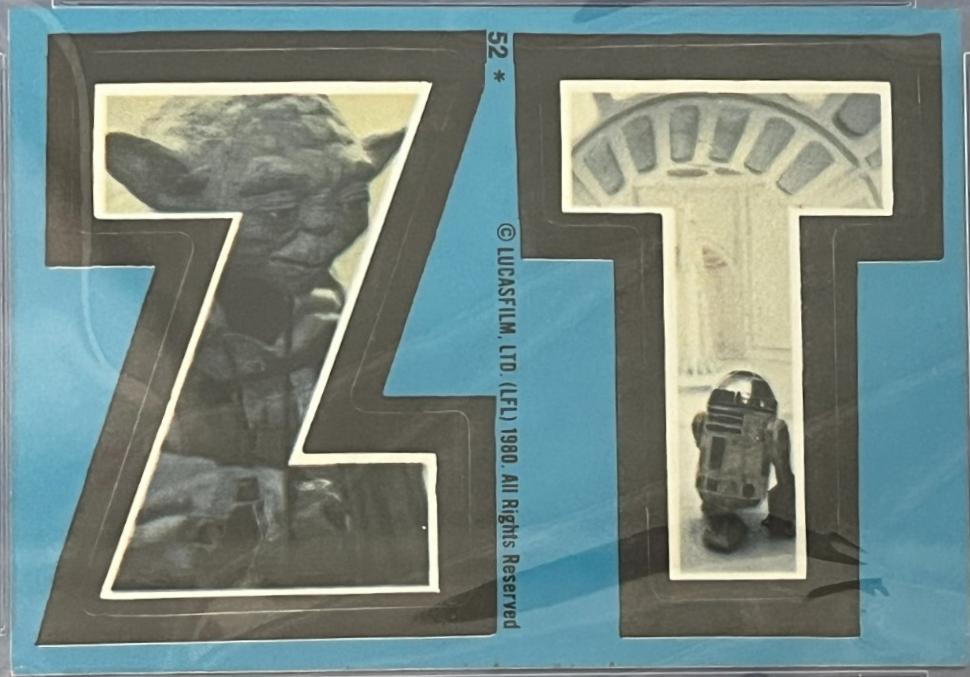 1980 : Empire Strikes Back Sticker Z T #85 card