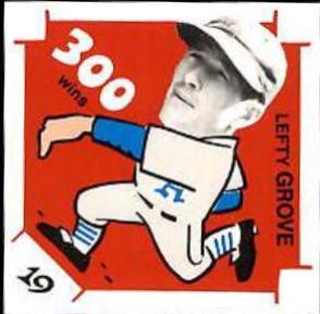 1980 Laughlin 300/400/500 Lefty Grove #19 card