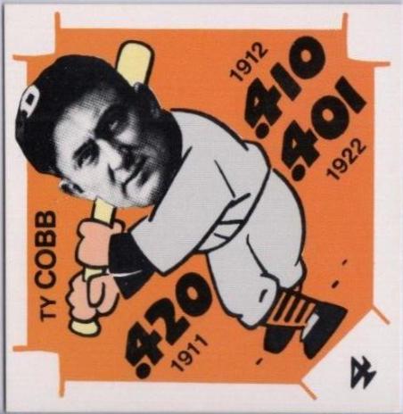 1980 Laughlin 300/400/500 Ty Cobb #4 card