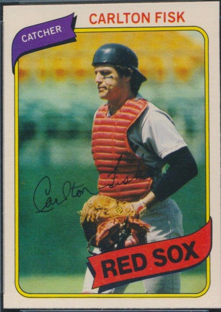 1980 O Pee Chee Carlton Fisk #20 card