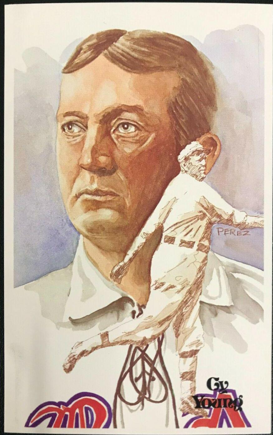 1980 Perez Steele HOF Postcard Cy Young #13 card