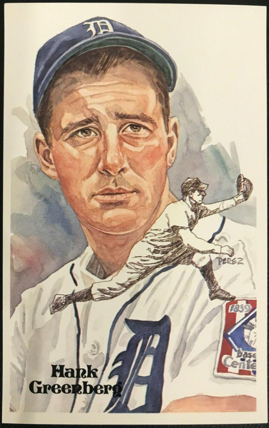 1980 Perez Steele HOF Postcard Hank Greenberg #81 card