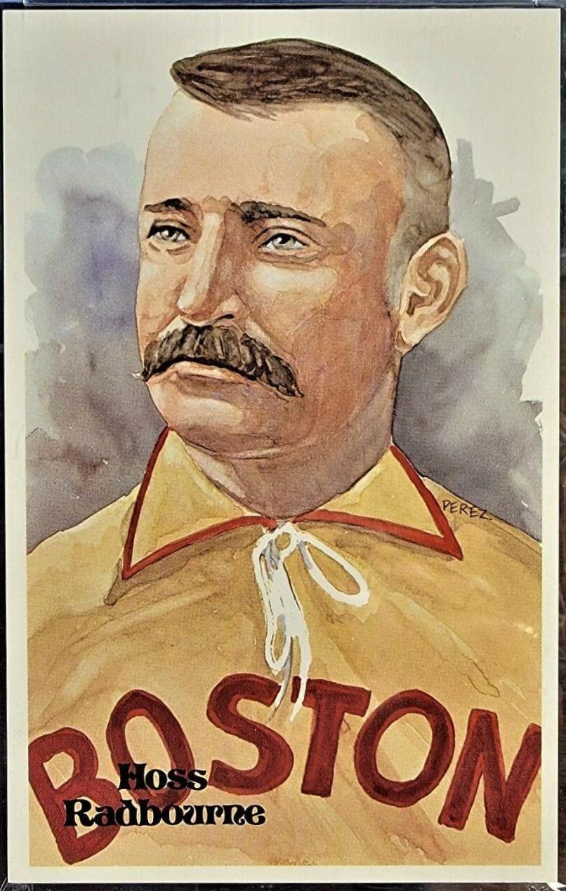1980 Perez Steele HOF Postcard Hoss Radbourne #24 card