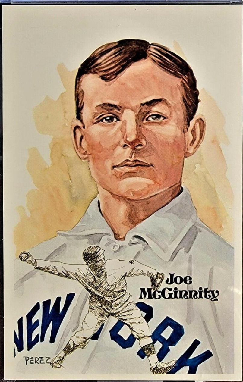 1980 Perez Steele HOF Postcard Joe McGinnity #45 card