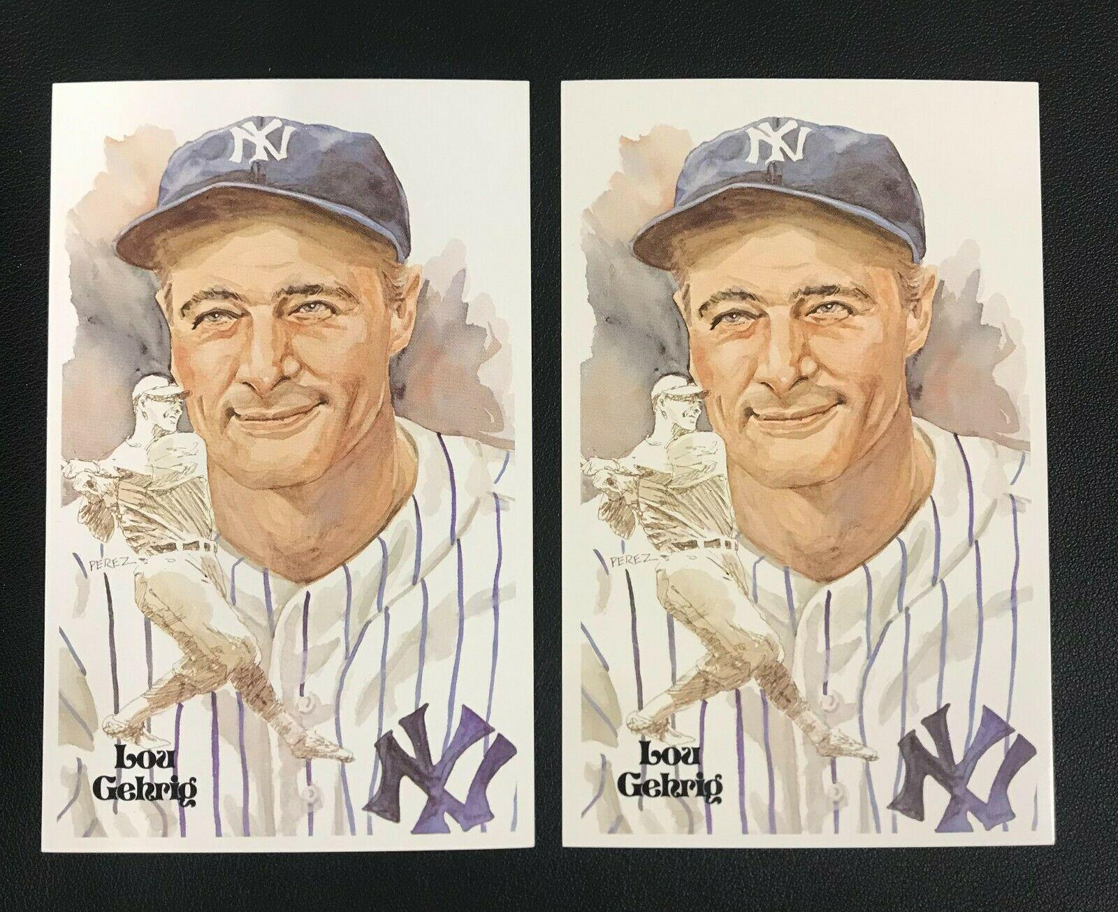 1980 Perez Steele HOF Postcard Lou Gehrig #22 card