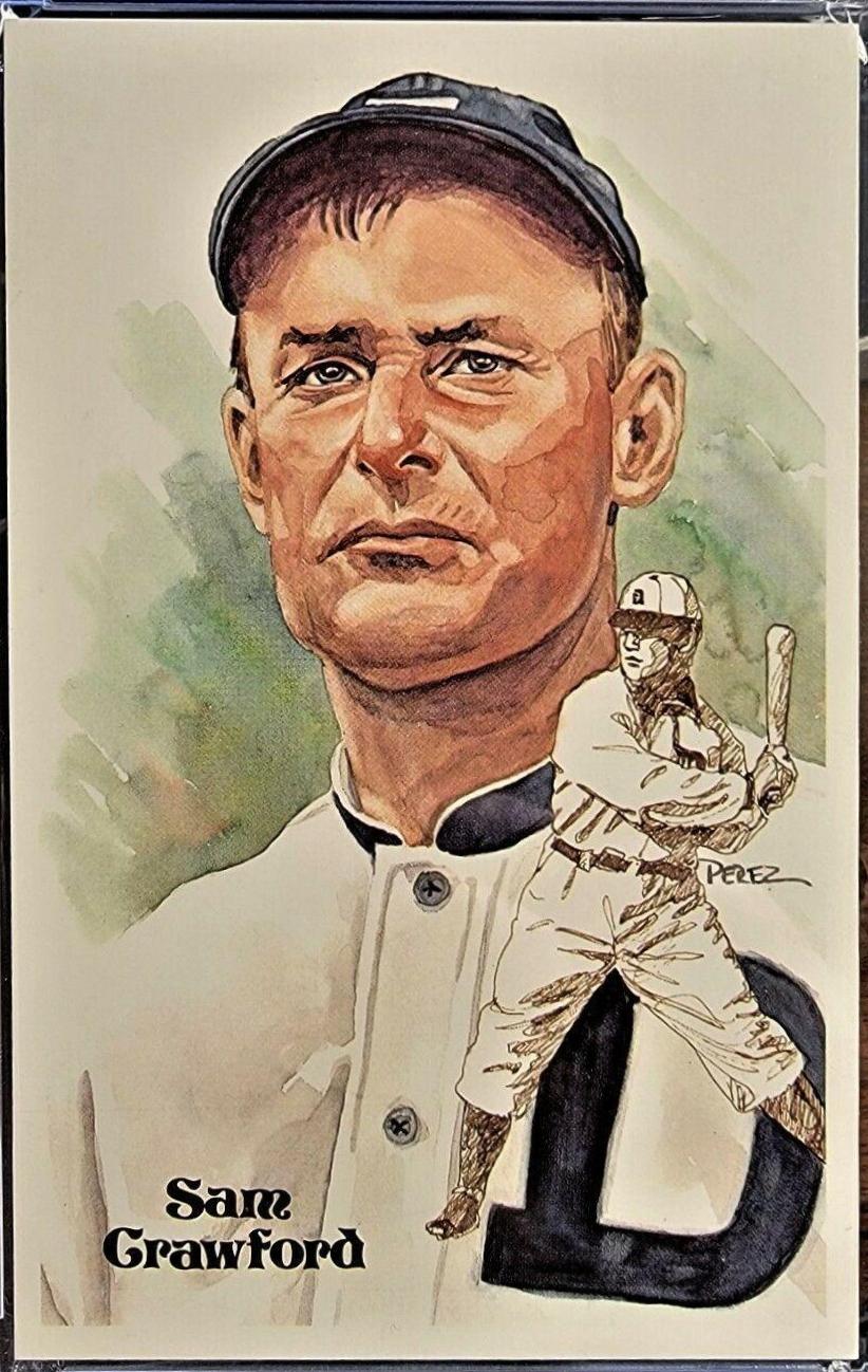 1980 Perez Steele HOF Postcard Sam Crawford #82 card