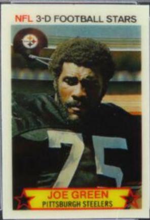 1980 Stop N Go Joe Greene [Spelled Green on Front] #25 card