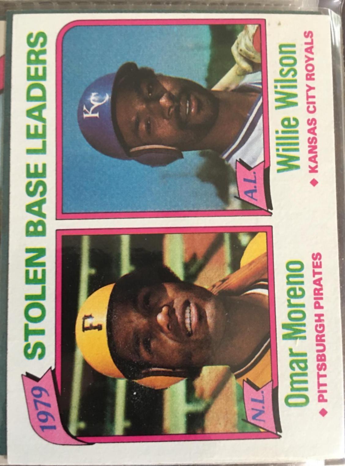 1980 Topps 1979 Stolen Base Leaders #204 card