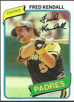1980 Topps Fred Kendall #598 card