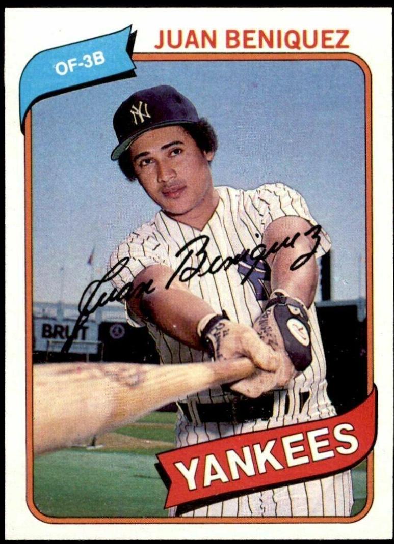 1980 Topps Juan Beniquez #114 card