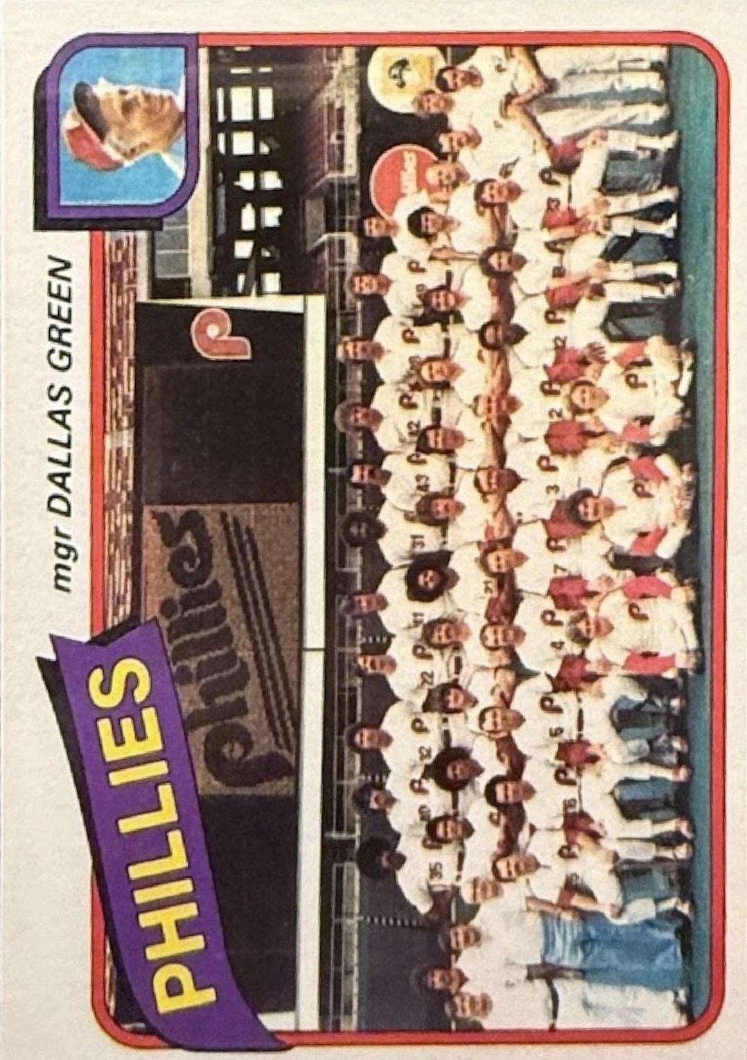 1980 Topps Phillies:  Dallas Green #526 card