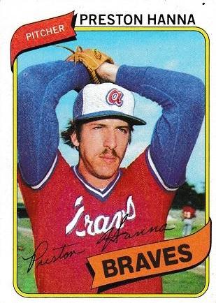 1980 Topps Preston Hanna #489 card