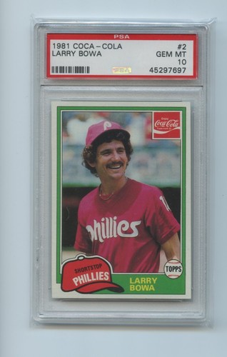 1981 Coca Cola Larry Bowa #2 card
