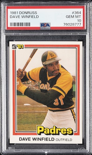 1981 Donruss Dave Winfield #364 card