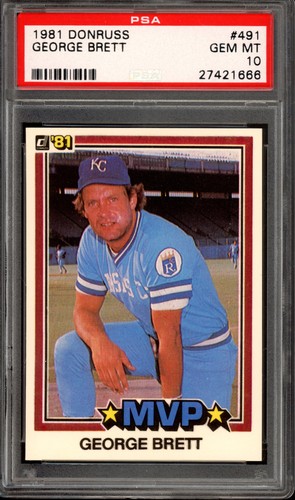 1981 Donruss George Brett #491 card