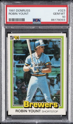 1981 Donruss Robin Yount #323 card