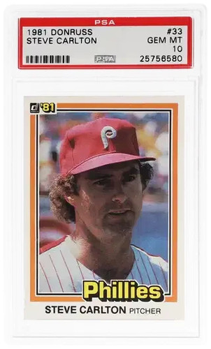 1981 Donruss Steve Carlton #33 card