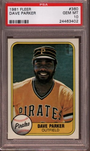 1981 Fleer Dave Parker #360 card