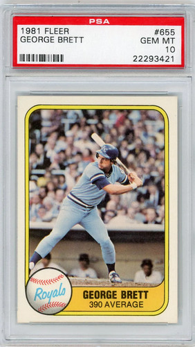 1981 Fleer George Brett #655 card