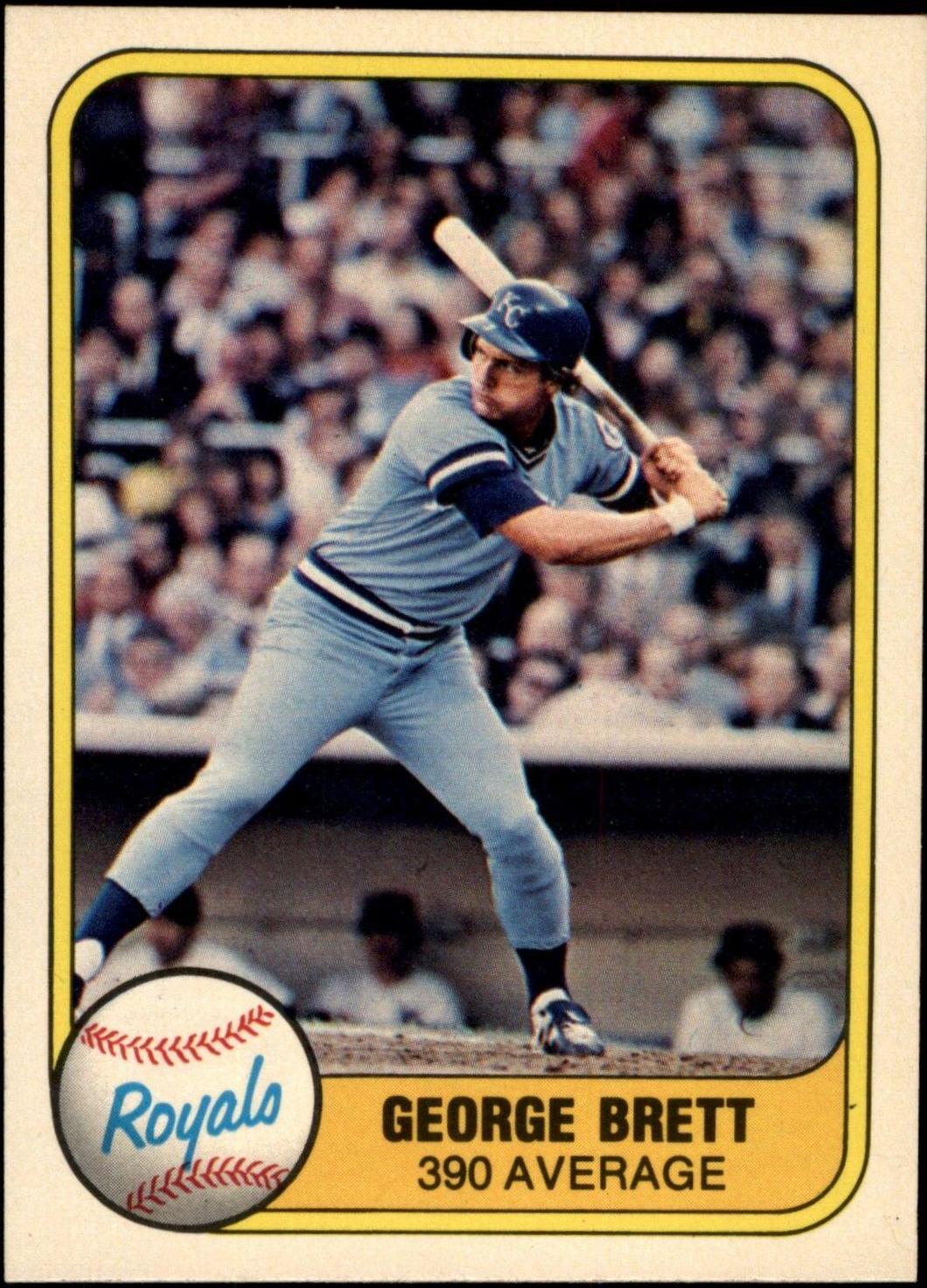 1981 Fleer George Brett [Batting] #28 card