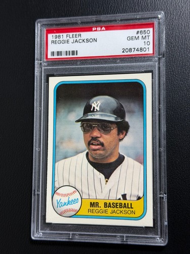 1981 Fleer Reggie Jackson #650 card