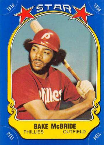 1981 Fleer Star Stickers Bake McBride #31 card