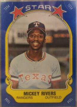 1981 Fleer Star Stickers Mickey Rivers #32 card