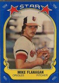 1981 Fleer Star Stickers Mike Flanagan #56 card