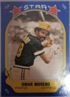 1981 Fleer Star Stickers Omar Moreno #100 card